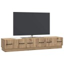  TV skap med skuff Artisan eik 147 x 34,5 x 27 cm Konstruert tre