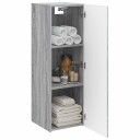  Vegghengt Badskap Grå Sonoma 33 x 34,5 x 60 cm Konstruert tre