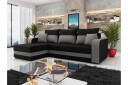 Hewlet Sofa med Divan 3 seter   Svart/Grå