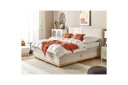 Kontinentalsäng Beliani Dynasty Beige-Ljust Trä, 160x200 cm Beige 180x200 -