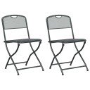  Hagestoler 2 pcs Antrasitt 52,5 x 46 x 82 cm Jern