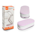 LTC Sammenleggbar LED Bordlampe 10W 3 lysmoduser 1200mAh batteri Rosa