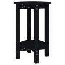 vidaXL Salongbord svart Ø 40x60 cm heltre furu