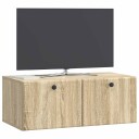  Vegghengt TV skap 78,5 x 41 x 30 cm Sonoma eik Konstruert tre
