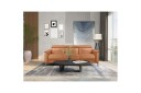 Reclinersofa uten hjørne Loft24 3 seters sofa Lund cognac Chocolate Brown,Grå  