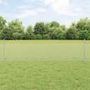 vidaXL Gjerde med innlegg. sølv 0.5 x 10 m Stål