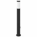 vidaXL Pullertlampe med stikkontakt 80 cm rustfritt stål IP44