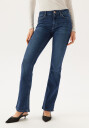 ONLY Blush Mid Flared Denim Dark Blue Denim L/32