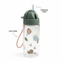 Done By Deer Straw Bottle Tiny Trails Green 350ml Khaki Green Ø6.5x H 18.5cm