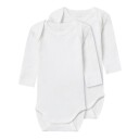 Name It Body med lange ermer  2-pakning B right White
