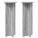 vidaXL Planteholder 2 pcs Grå sonoma Ø40 x 100 cm Konstruert tre