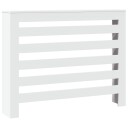Radiatordeksel hvit 104x20x82 cm konstruert tre