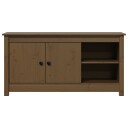 vidaXL TV-benk honningbrun 103x36,5x52 cm heltre furu