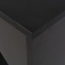 vidaXL Barbord med flyttbar hylle svart 138x39x110 cm