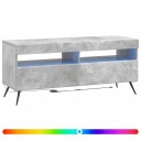 vidaXL LED TV skap Betonggrå Konstruert tre