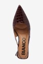 Bianco   Pumps biaMaralyn Slingback Croco Patent   Rød