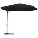 vidaXL Parasoll med stålstang 300 cm svart