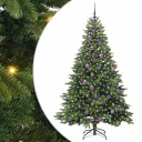  Kunstig juletre med 300 LED med stativ grønn 180 cm PE og PVC