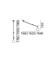 Artemide Tolomeo Decentrata Taklampe Grå Ø320