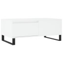 vidaXL Salongbord hvit 90x50x36,5 cm konstruert tre