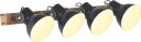 vidaXL Industriell vegglampe svart 90x25 cm E27