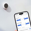 Meross MS100FHHK Smart Temperaturog Luftfuktighetsmåler med Solcelledrift