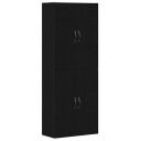  skap 2 stk svart eik 69,5x34x180 cm konstruert tre