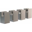Frost Quadra Speilholder 22 mm, Rustfritt stål - 4 stk.