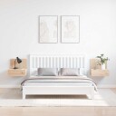  Vegghengt nattebord med skuff Veggmontert 2 pcs Brun 44 x 32.5 x 40 cm