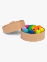 Scrunchems Fidgetsett Mega Rainbow Dumpling, 9-Pakning
