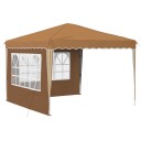 vidaXL Pop-up Festtelt 288 x 288 x 245 cm Beige Oxford Stoff