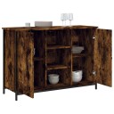 vidaXL Skjenk røkt eik 100x35x70 cm konstruert tre