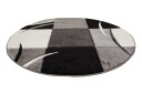 London Patch Friezematte Rund 240 - Svart