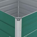 vidaXL Forhøyet plantekasse 100x100x45 cm galvanisert stål grønn