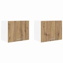  Hengende skap Riga 2 pcs Artisan eik og hvit 50 x 31 x 40 cm