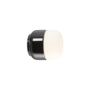 Ifø Electric Ifø Ohm 100/110 vegg/tak lampe 4W led 2700K IP44 - Svart/Opal glass