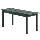 Muuto Linear Steel Benk 110x34 cm Dark Green