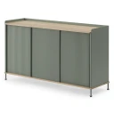 Muuto Enfold skjenk 148 x 45 cm    oiled oak Dusty Green