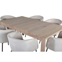 Venture Home Spisegruppe Venture Home Shy med 6 Bergen Stoler Fløyel GR22029