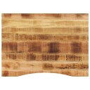  Skrivebordsplate med kurve 110x80x2,5 cm heltre grovt mangotre 8721012089181