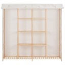 vidaXL Garderobeskap hvit 173x40x170 cm stoff