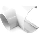 Plastmo tut, 12", Ø90mm, hvit white