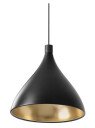 Pablo Swell Single XL Taklampe Medium Sort/ Messing