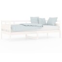 vidaXL Dagseng hvit heltre furu 80x200 cm