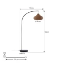 Lucande - Taniola Utendørs Gulvlampe H195 Tre