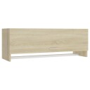 vidaXL Garderobe sonoma eik 100x32,5x35 cm sponplate