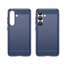 Hurtel Karbondeksel for Samsung Galaxy S25 Blå