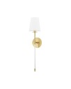 Niagara vegglampe antikk messing