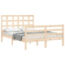 vidaXL Sengeramme med hodegavl 4FT6 double heltre 8720845991319