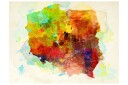 Fototapet Map Poland 250x193 - Artgeist sp. z o. o.